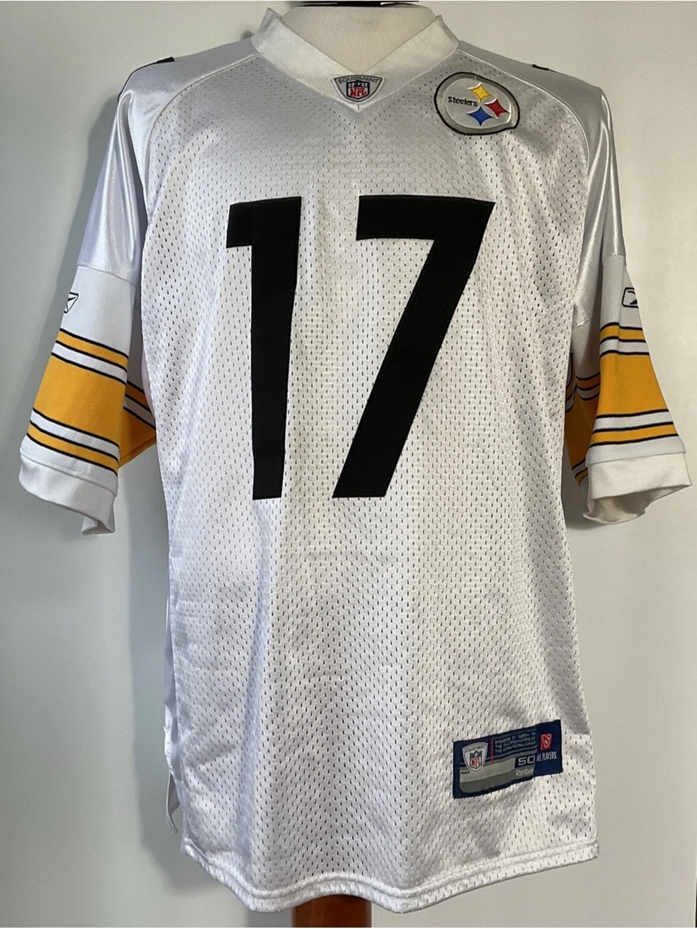 Reebok On Field Pittsburgh Steelers Mike Wallace Stitched Jersey Size 50